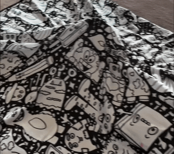Coloring blanket cozy time and gift idea